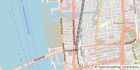 Map of Liverpool, Merseyside