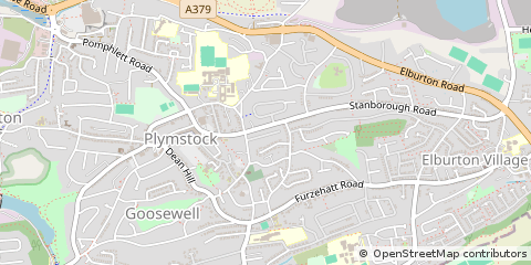 Map of Plymouth, Devon