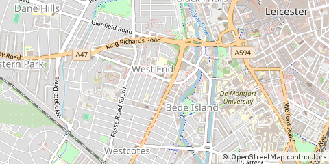 Map of Leicester