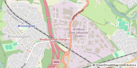 Map of Stockport, Cheshire