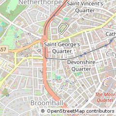 Map of Sheffield