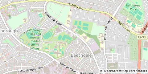 Map of Nottingham, Nottinghamshire
