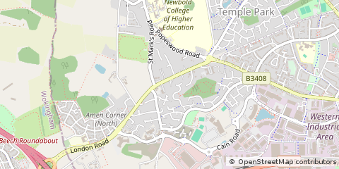 Map of Bracknell, Berkshire