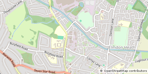 Map of Solihull