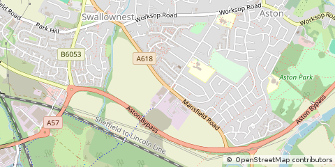 Map of Sheffield, South Yorkshire