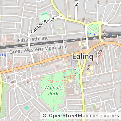 Map of London, Ealing