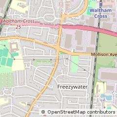 Map of Enfield, Middlesex