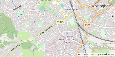 Map of Wokingham