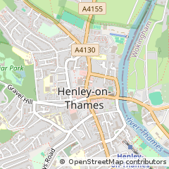 Map of Henley on Thames, Oxfordshire