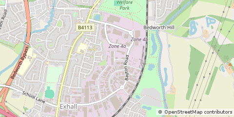 Map of Coventry, Warwickshire