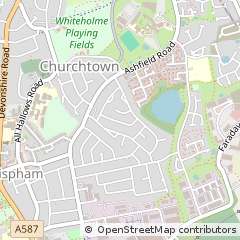 Map of Blackpool, Lancashire