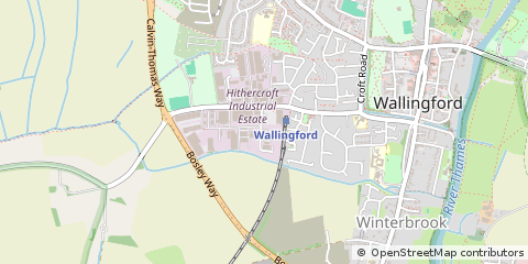 Map of Wallingford, Oxfordshire