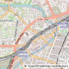 Map of Salford, Lancashire