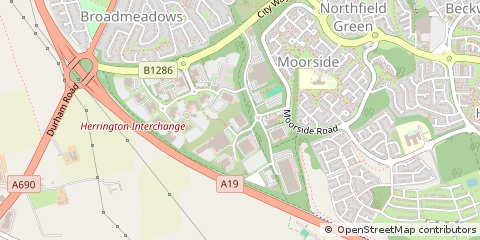 Map of Sunderland