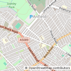 Map of Merseyside