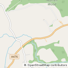 Map of Ammanford, SIR Gaerfyrddin
