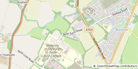Map of Midlothian