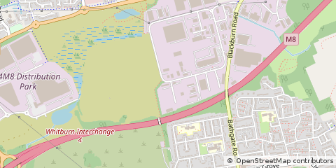 Map of Bathgate, West Lothian