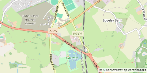 Map of Whitchurch, Shropshire