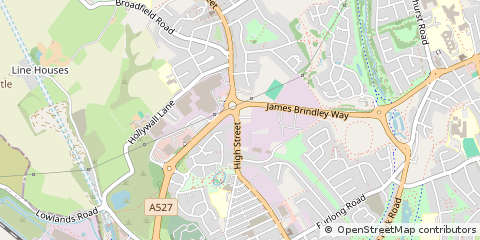 Map of Sandyford, Tunstall, Stoke-on-Trent