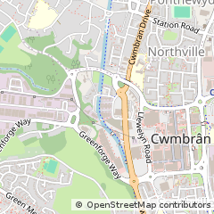 Map of Cwmbran, Torfaen