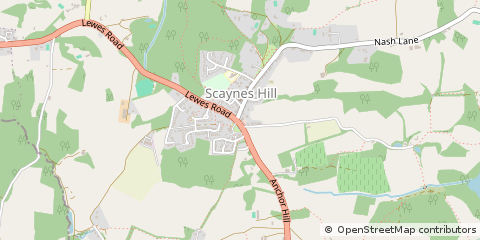 Map of Haywards Heath, West Sussex