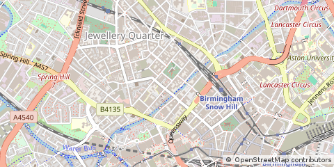 Map of Birmingham, West Midlands