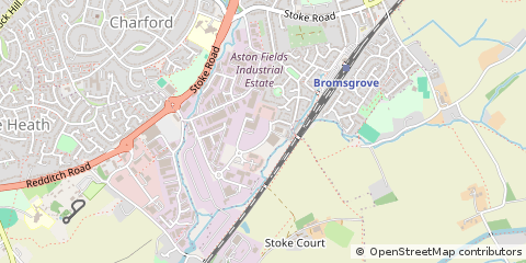 Map of Bromsgrove, West Midlands