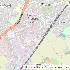 Map of Bromsgrove, West Midlands
