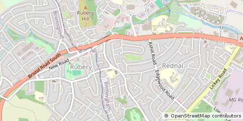 Map of Birmingham, West Midlands