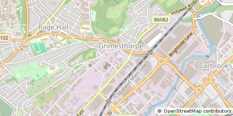 Map of Sheffield