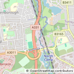 Map of Farnborough, Hampshire