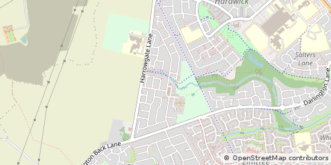 Map of Stockton on Tees, Durham