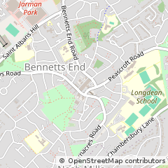 Map of Hemel Hempstead, Hertfordshire