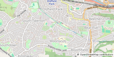 Map of Bath, Avon