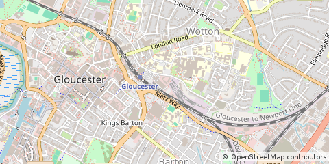 Map of Gloucester, Gloucestershire