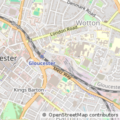 Map of Gloucester, Gloucestershire