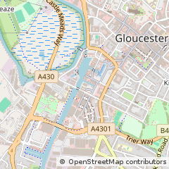 Map of Gloucester, Gloucestershire