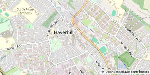 Map of Haverhill, Suffolk