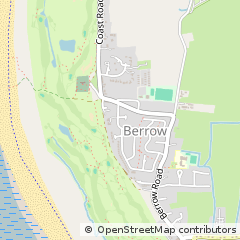 Map of Berrow, Somerset