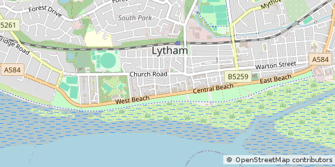 Map of Lytham ST. Annes, Lancashire