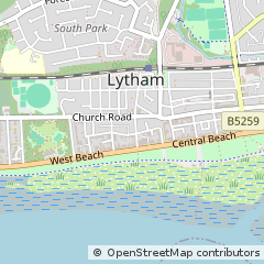 Map of Lytham ST. Annes, Lancashire