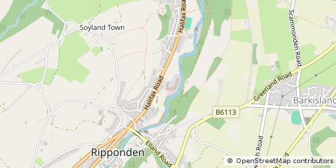 Map of West Yorkshire