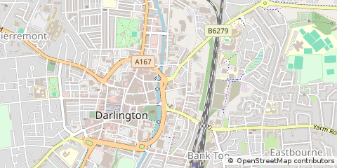 Map of Darlington