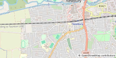 Map of Newbury, Berkshire