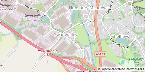 Map of Northampton, Northamptonshire