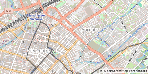 Map of Manchester
