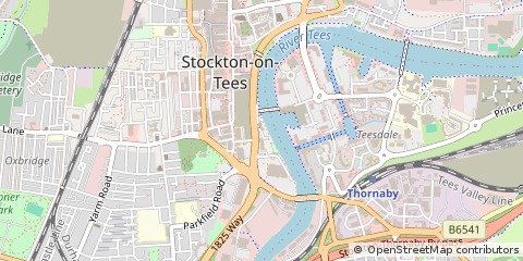Map of Stockton on Tees, Cleveland