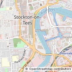 Map of Stockton on Tees, Cleveland