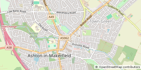 Map of Wigan